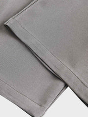 クラシックグレーレトロフィットメンズパンツ