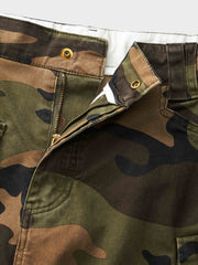 カモフラ柄大型ポケットカーゴパンツ