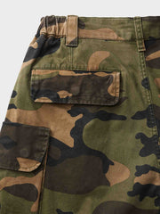 カモフラ柄大型ポケットカーゴパンツ