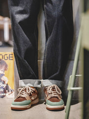 異素材コンビ スケボー シューズ