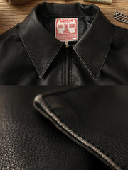 ヴィンテージPUレザーフライトジャケット クラシック&モダン