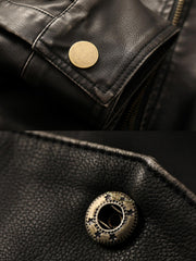 ヴィンテージPUレザーフライトジャケット クラシック&モダン