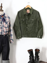 PUコーティング デニムジャケット