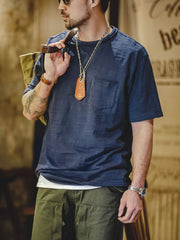 涼感ポケット純綿Tシャツ