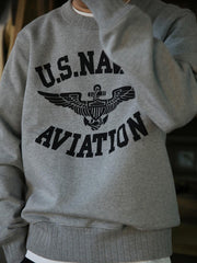 U.S.NAVY 裏フリース クルーネックスウェット