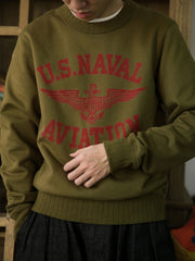U.S.NAVY 裏フリース クルーネックスウェット