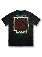 Pink Floyd Tシャツのフロント、抽象アートデザイン、ツアー記念Tシャツ