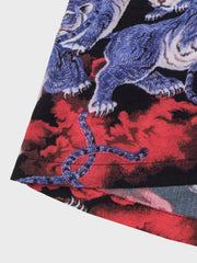 PLAME AUBE|青虎柄 黒色アロハシャツ