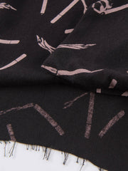 PLAME AUBE|タバコ柄 黒アロハシャツ