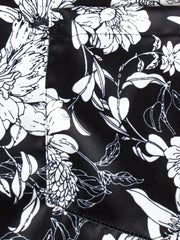 PLAME AUBE|白花柄 黒アロハシャツ