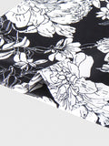 PLAME AUBE|白花柄 黒アロハシャツ
