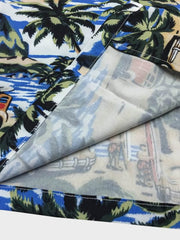 岛風ココナッツアイランド柄 アロハシャツ