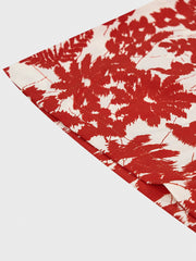 PLAME AUBE|赤花柄 アロハシャツ