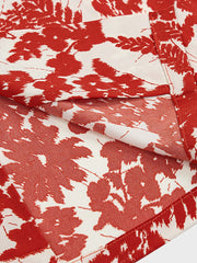 PLAME AUBE|赤花柄 アロハシャツ