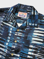 青いフィルム風 アロハシャツ