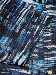 青いフィルム風 アロハシャツ