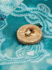 PLAME AUBE|ペイズリー柄 ブルーアロハシャツ