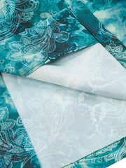 PLAME AUBE|ペイズリー柄 ブルーアロハシャツ