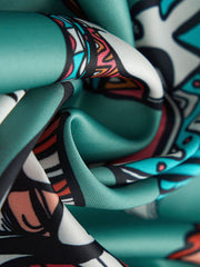 PLAME AUBE|碧緑色 エジプト アロハシャツ