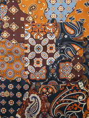 カシューフラワー柄 アロハシャツ