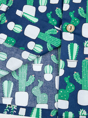 サボテン柄 アロハシャツ