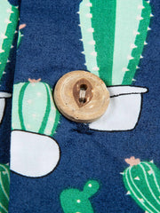 サボテン柄 アロハシャツ