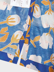 PLAME AUBE|花柄ブルー アロハシャツ