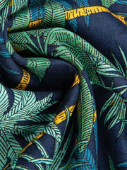 ヤシの木柄 半袖シャツ