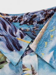 中国プリント柄アロハシャツ