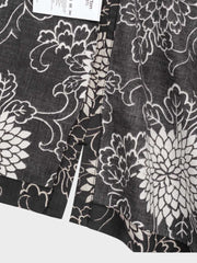 PLAME AUBE|菊柄ブラックアロハシャツ