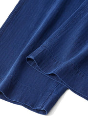 プラントインディゴヘリンボーンワイドチノ