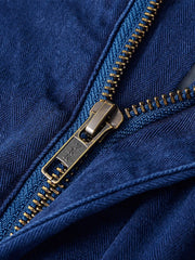 プラントインディゴヘリンボーンワイドチノ