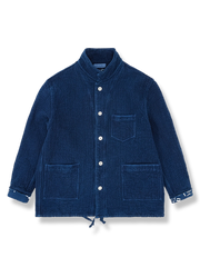 植物染めのヘビーウェイトブルージャケット