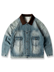 植物染めウォッシュドワークデニムジャケット