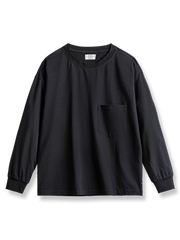ポケット付き長袖Tシャツ