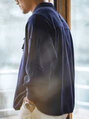 コットン POLO長袖シャツ