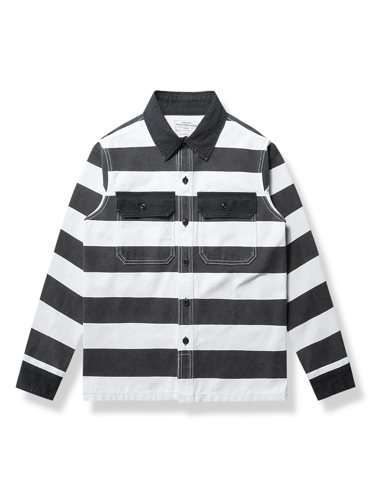 囚人ストライプ柄の16ozヘビーウェイトジャケット