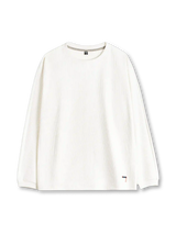 立体リブ ロングスリーブTシャツ アイボリー