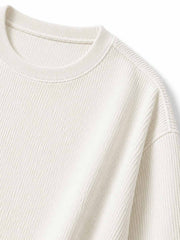 立体リブ ロングスリーブTシャツ アイボリー