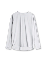 速乾 ロングスリーブTシャツ ライトグレー