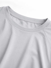 速乾 ロングスリーブTシャツ ライトグレー