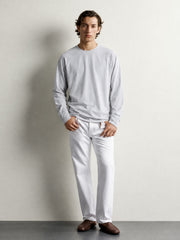 速乾 ロングスリーブTシャツ ライトグレー