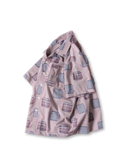 プディングパッチワークキューバカラーシャツ