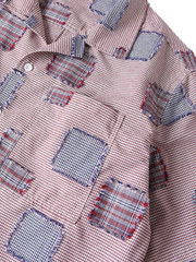 プディングパッチワークキューバカラーシャツ