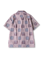 プディングパッチワークキューバカラーシャツ