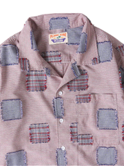 プディングパッチワークキューバカラーシャツ