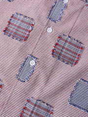 プディングパッチワークキューバカラーシャツ