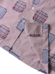 プディングパッチワークキューバカラーシャツ