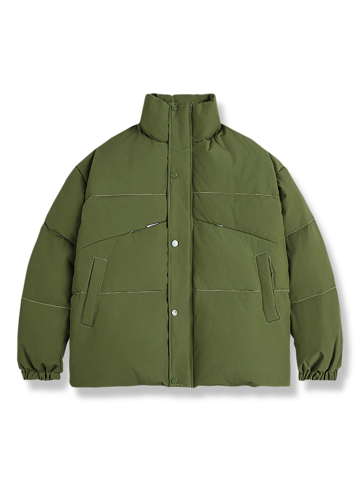 キルティング立襟ダウンジャケット