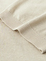 レーヨンリネンヘンリーニット